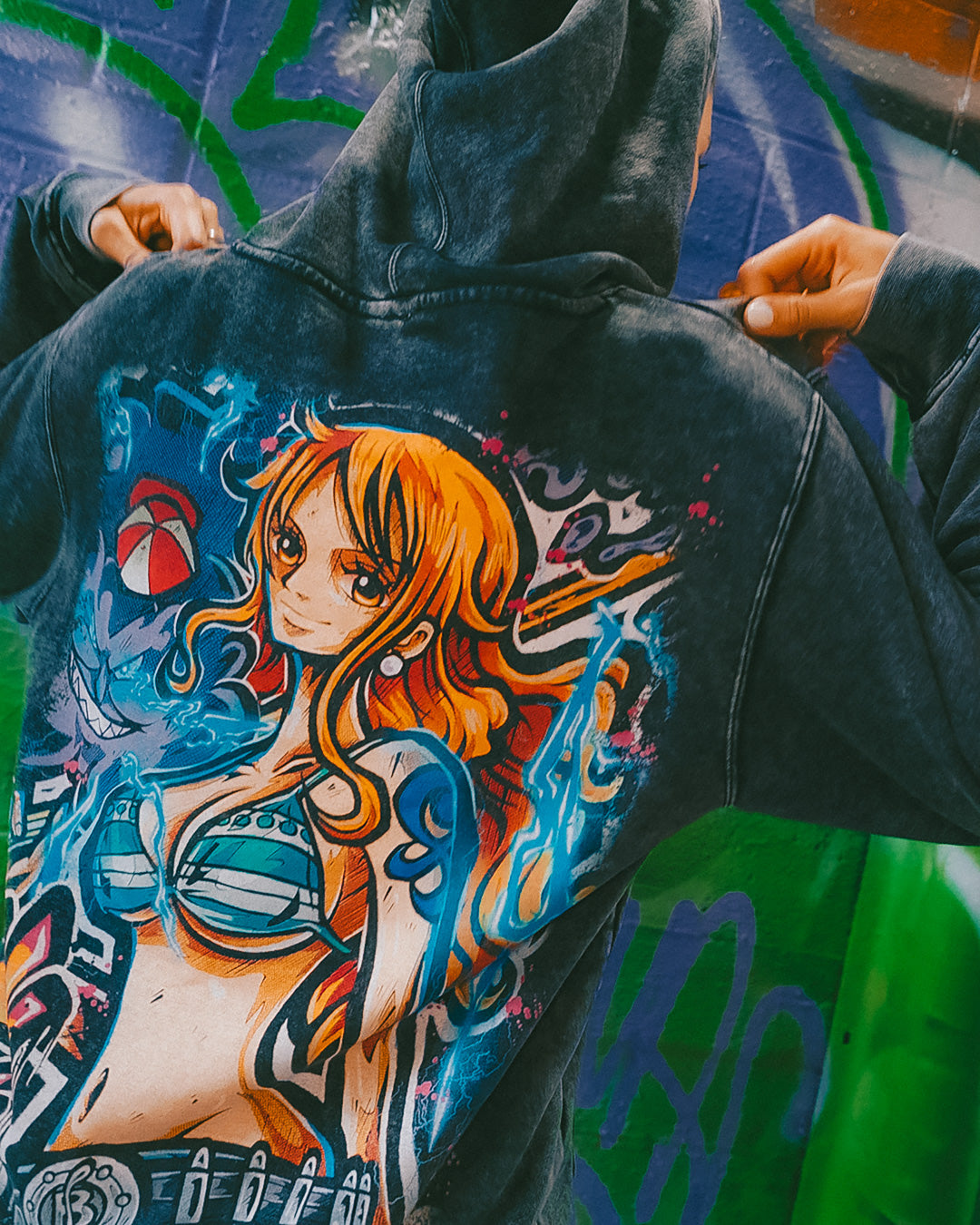 Charted Destiny Mineral Wash Hoodie - Black