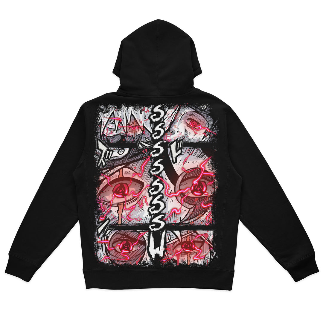 Mirrored Malice Heavyweight Hoodie - Black