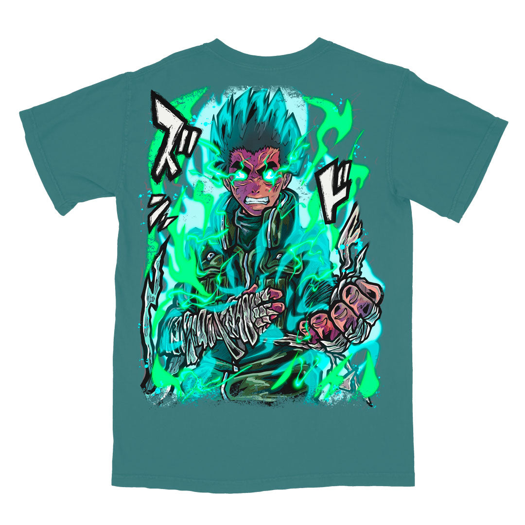 Viridian Vortex Heavyweight Tee - Blue Spruce