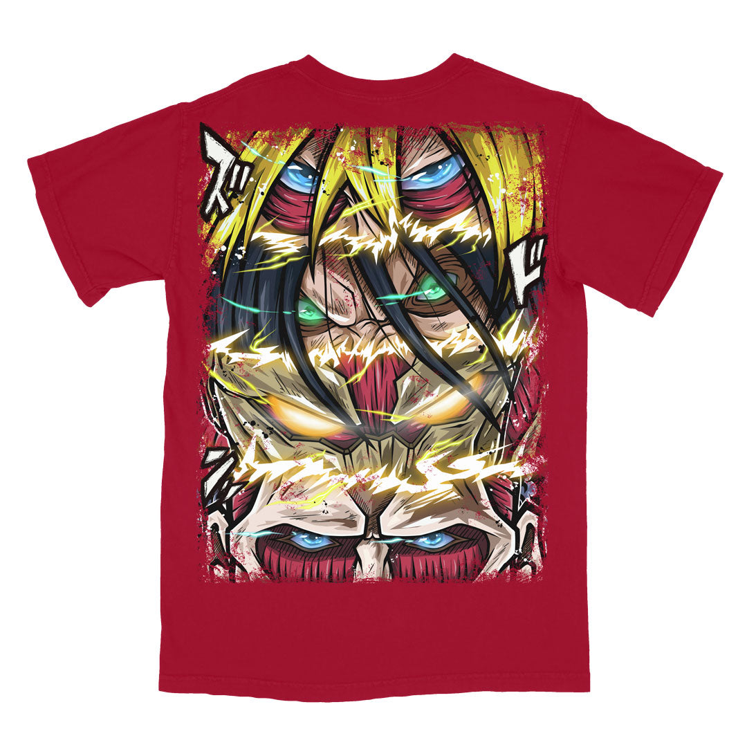 Titans Collide Heavyweight Tee - Chili Pepper