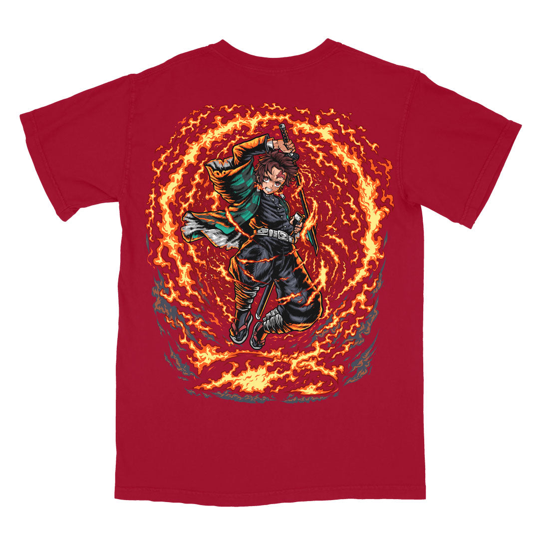 Hinokami Heavyweight Tee - Chili Pepper
