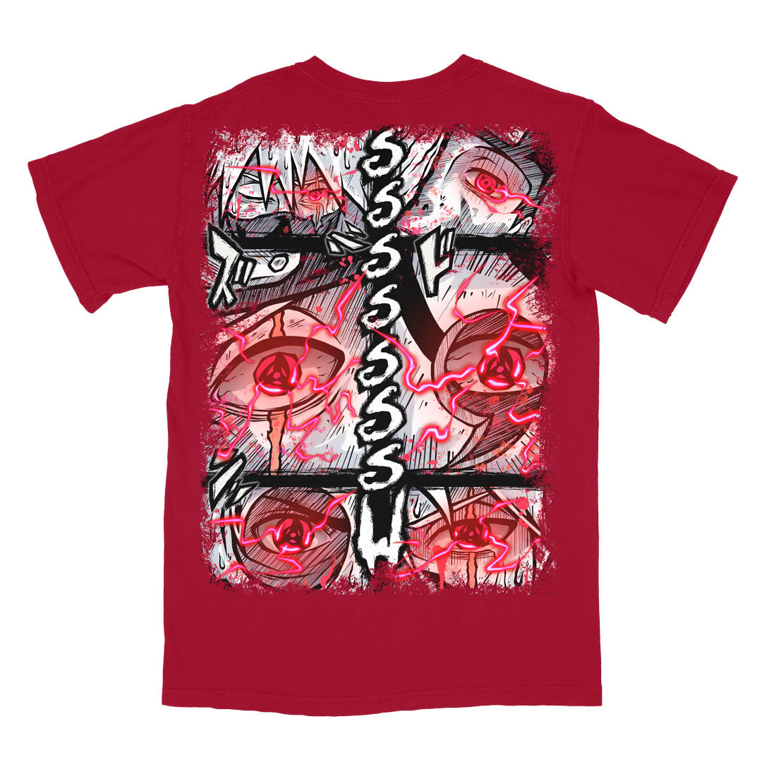 Mirrored Malice Heavyweight Tee - Chili Pepper