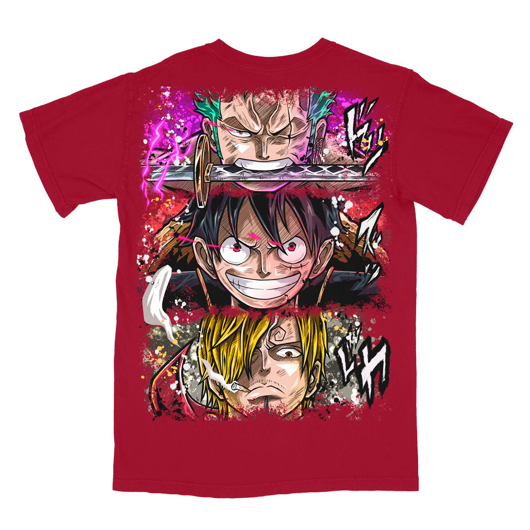 Monster Trio Heavyweight Tee - Chili Pepper
