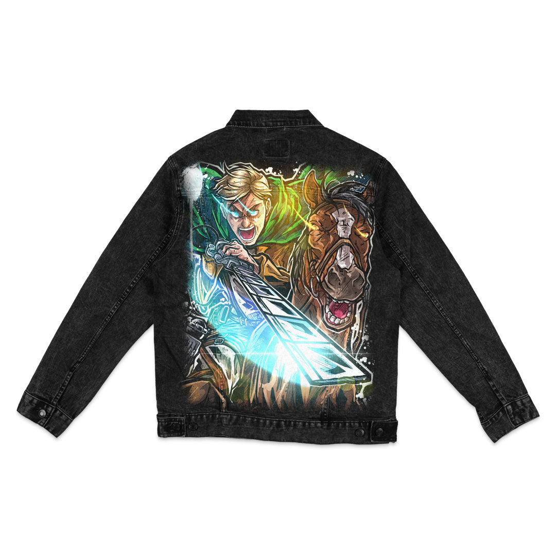 Last Charge Denim Jacket - Black