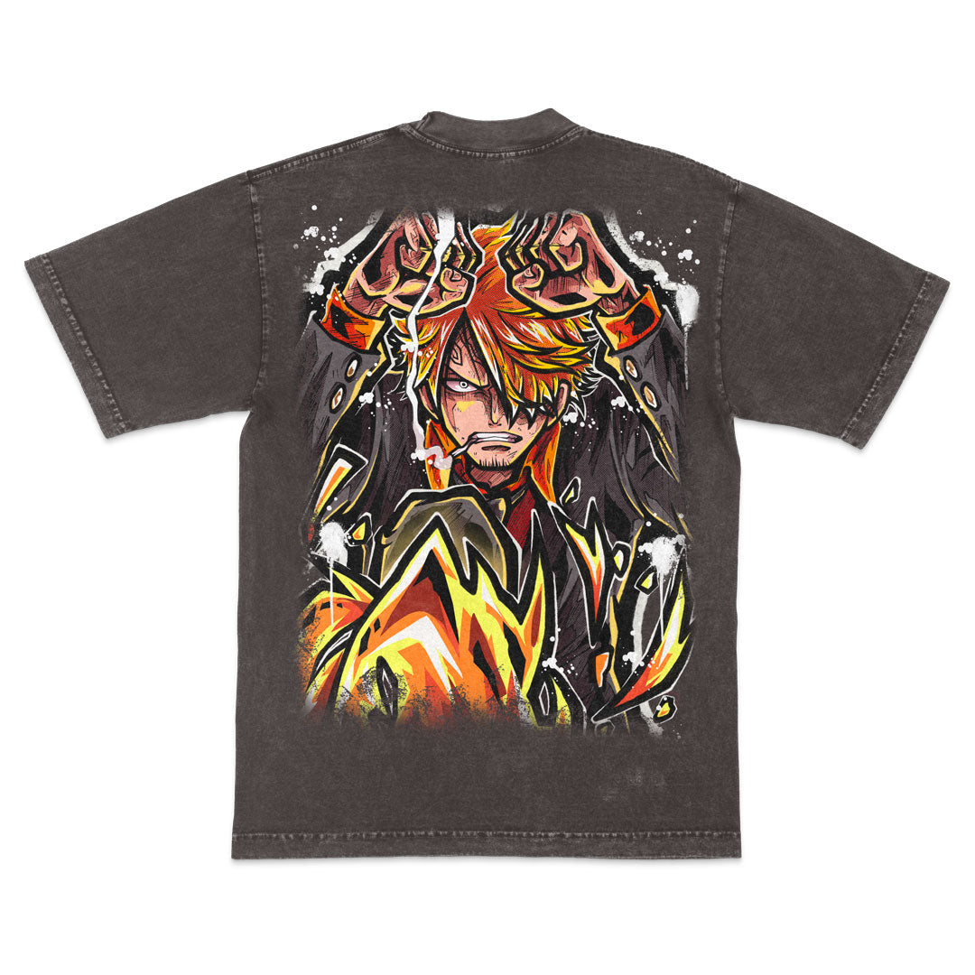 Diable Heavyweight Mineral Wash Tee - Cocoa Mineral