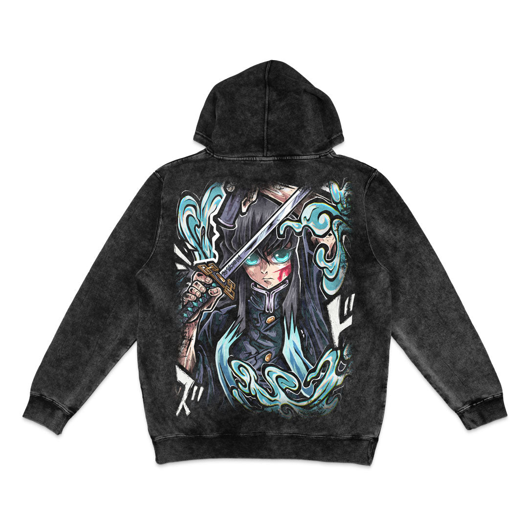 Vapor Prodigy Mineral Wash Hoodie - Black