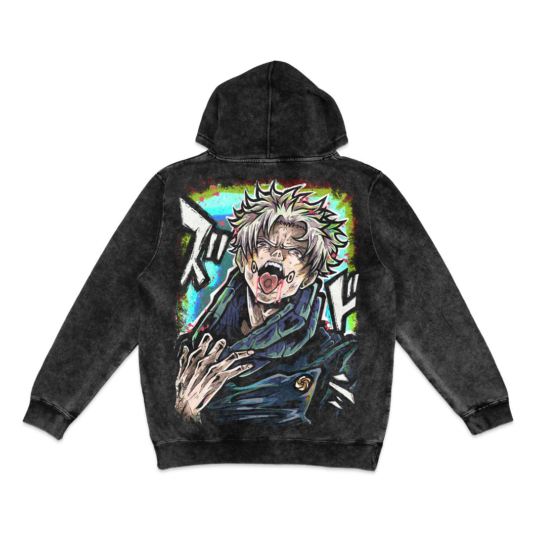 Cursed Speech Mineral Wash Hoodie - Black