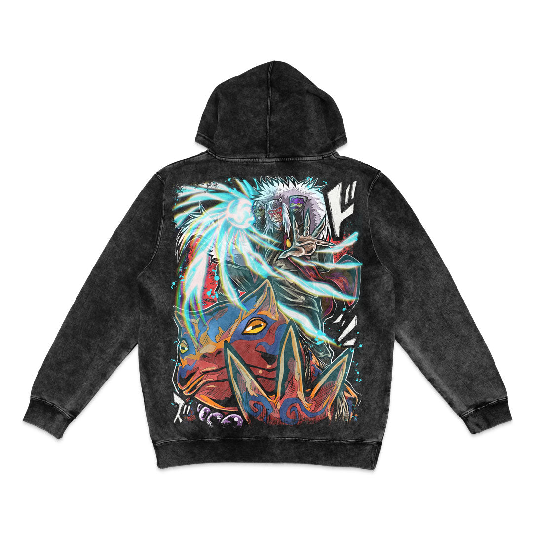 Toad Sage Mineral Wash Hoodie - Black