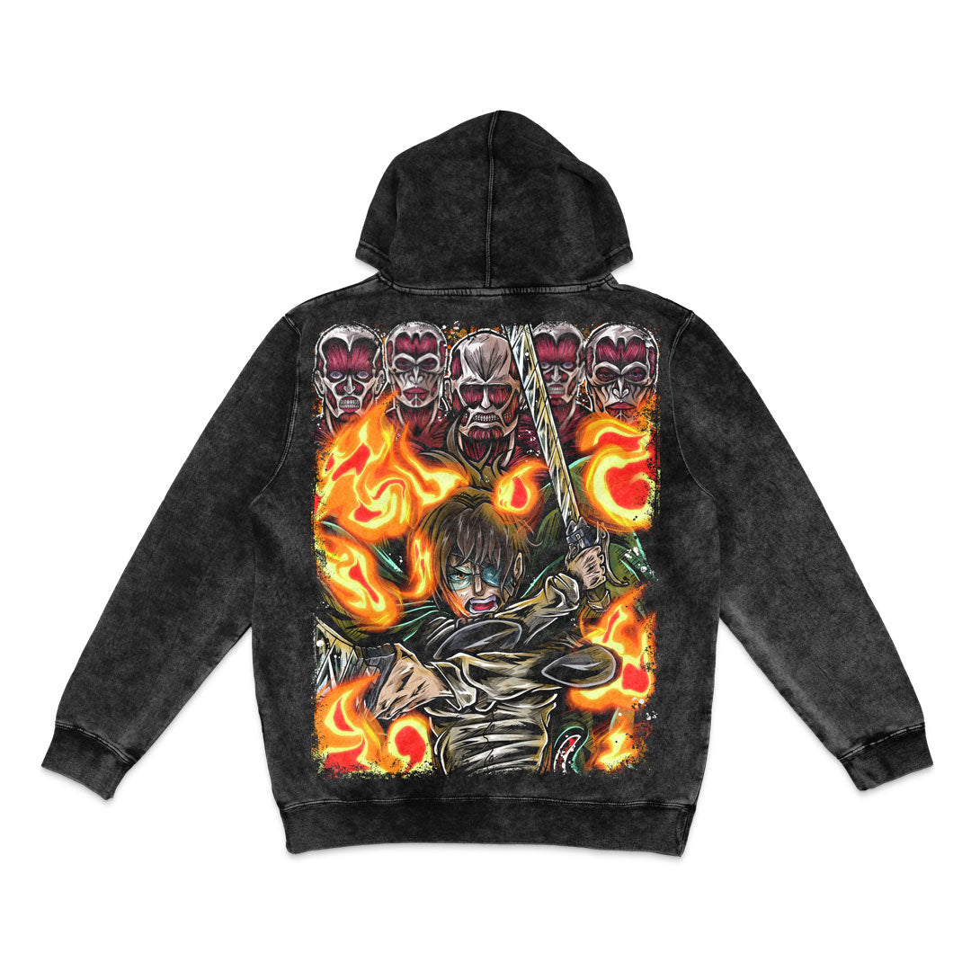 Unforgettable Mineral Wash Hoodie - Black