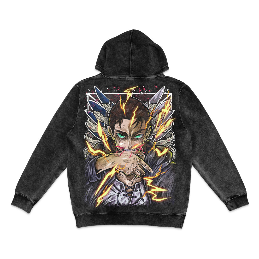 Resolve Mineral Wash Hoodie - Black