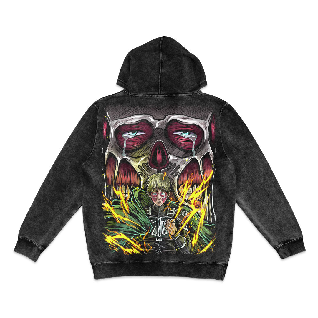 Heavy Burden Mineral Wash Hoodie - Black