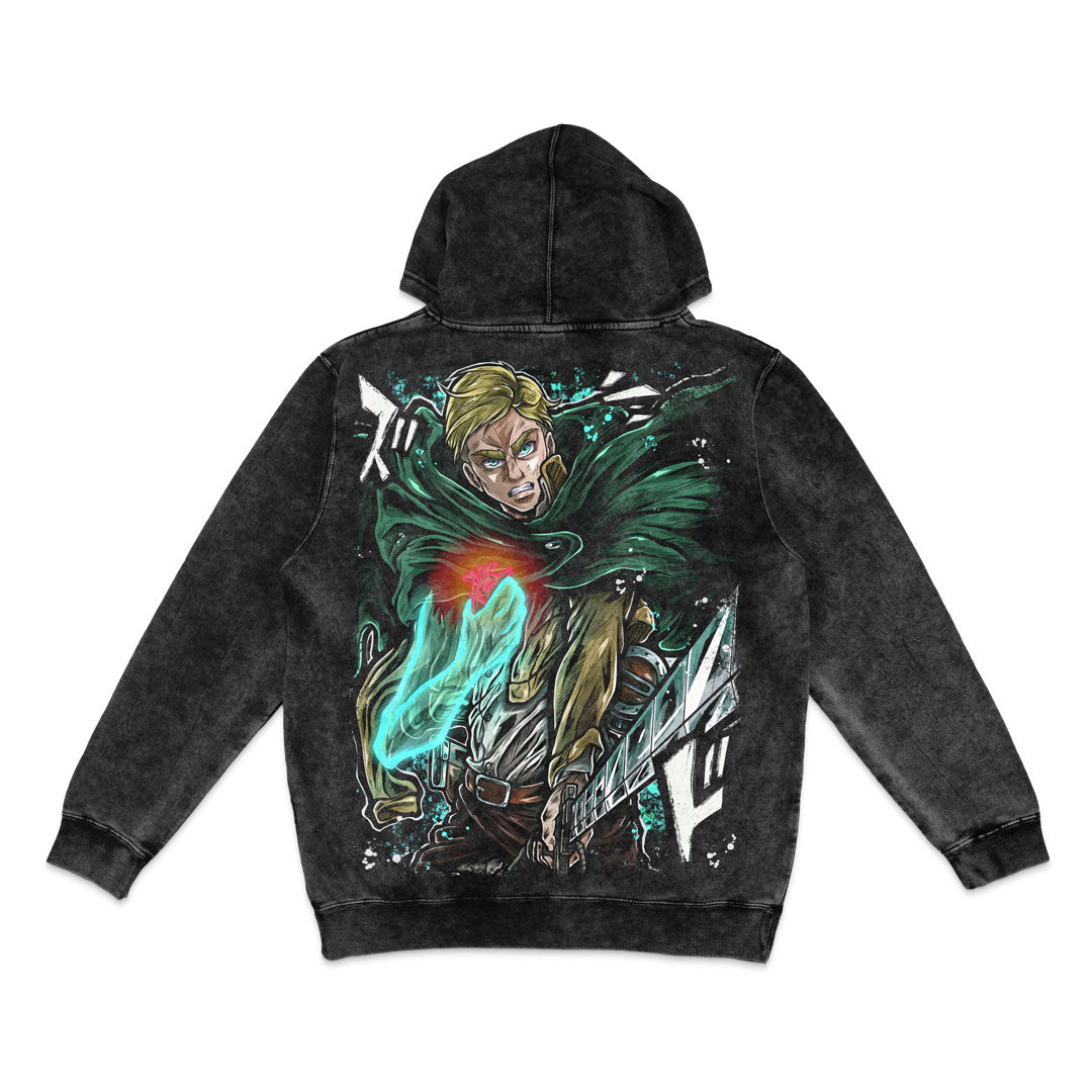 Sacrifice Mineral Wash Hoodie - Black