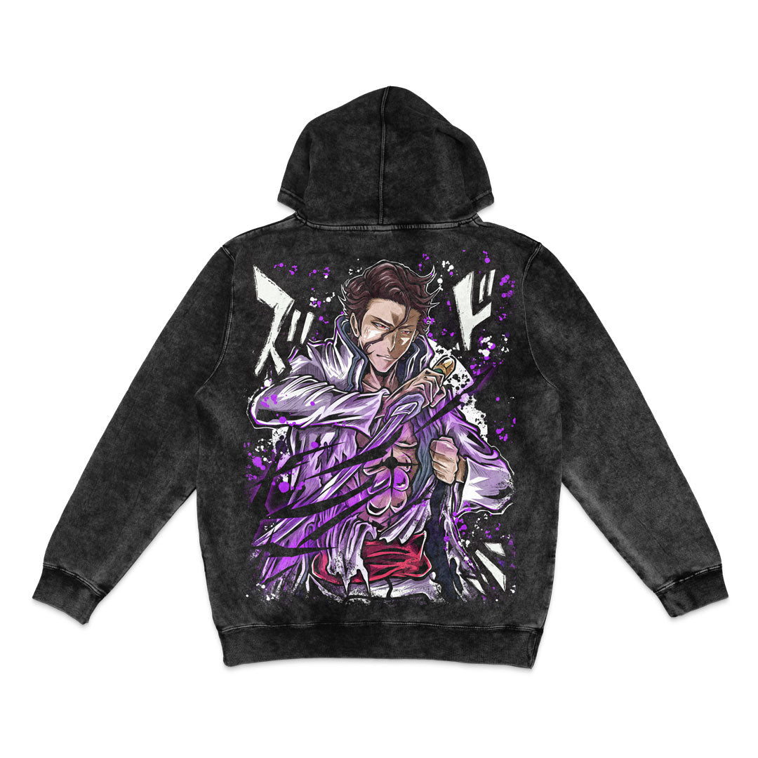 Rogue Captain Mineral Wash Hoodie - Black