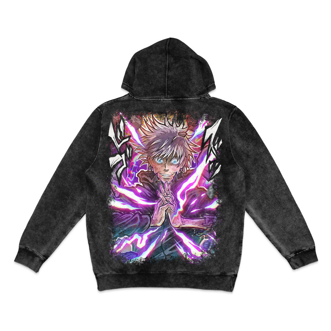 Unrestrained Havoc Mineral Wash Hoodie - Black