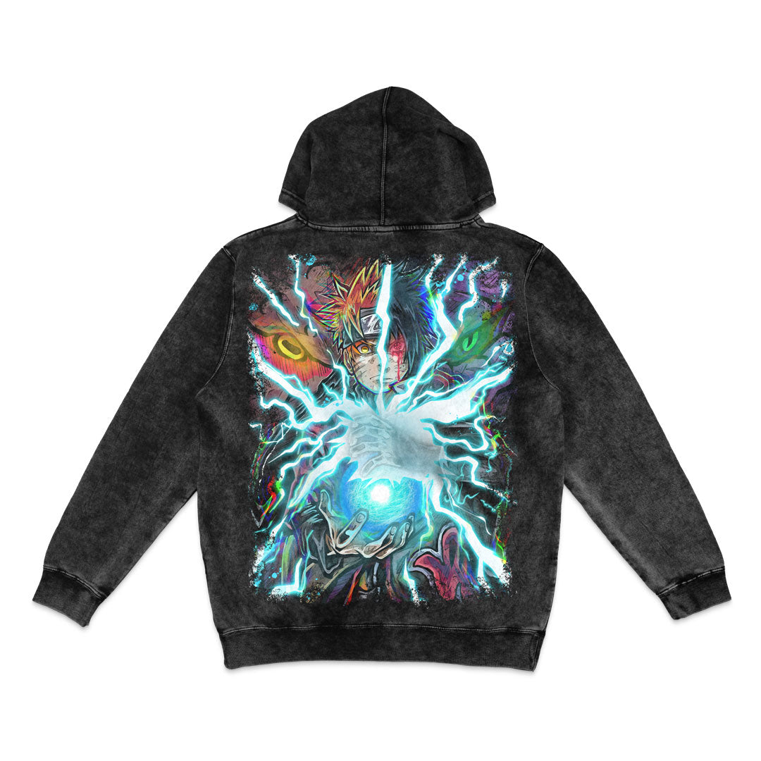 Resonance Mineral Wash Hoodie - Black