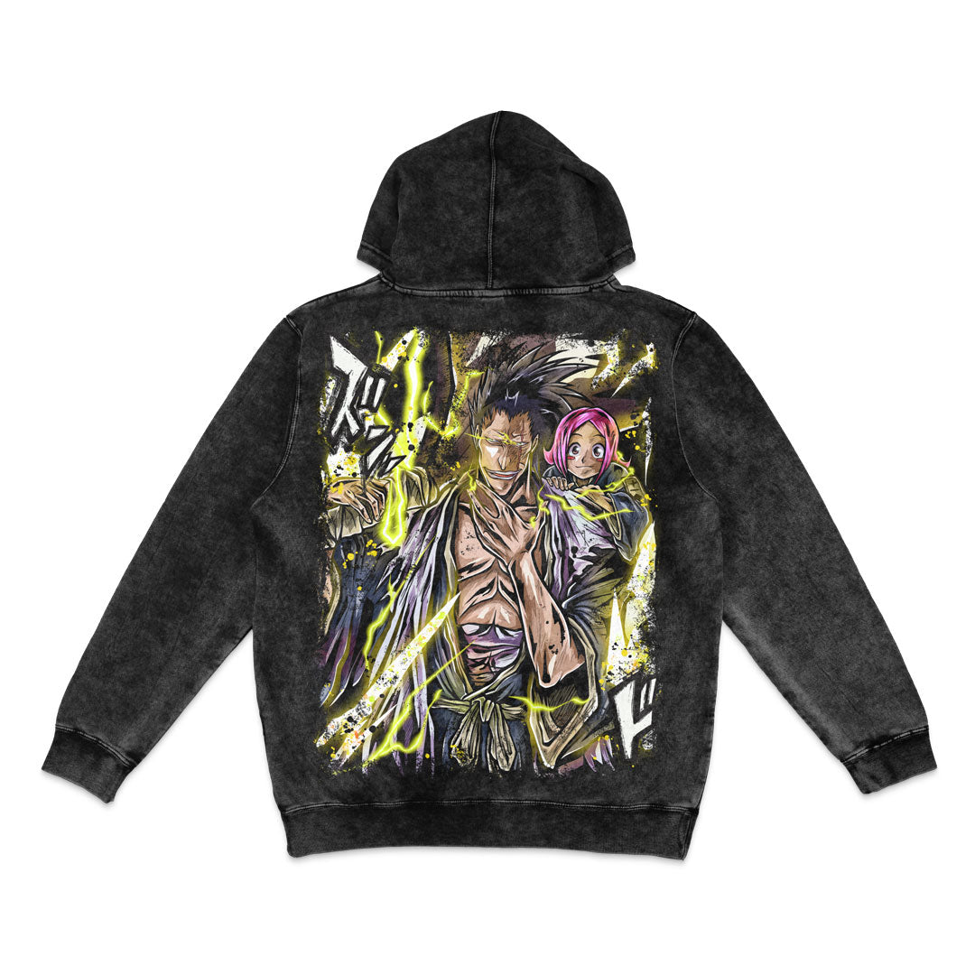 11th Kenpachi Mineral Wash Hoodie - Black