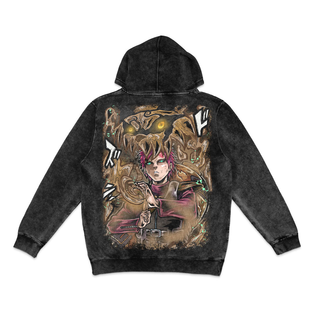 Desert's Wrath Mineral Wash Hoodie - Black