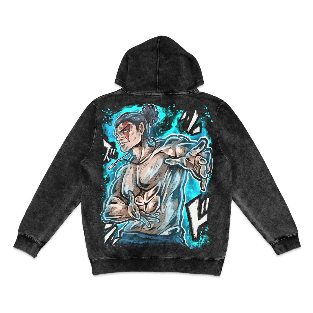Brotherly Brawler Mineral Wash Hoodie - Black