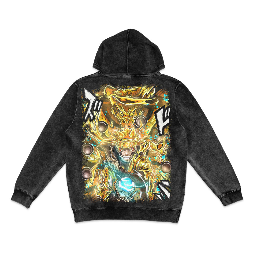 Fox Master Mineral Wash Hoodie - Black