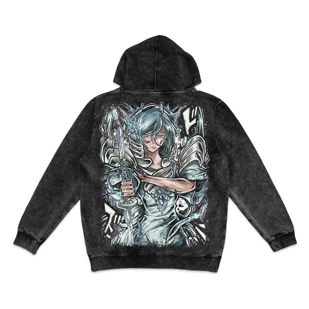 Hakka no Tagame Mineral Wash Hoodie - Black
