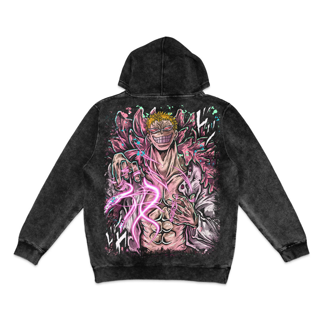 Heavenly Demon Mineral Wash Hoodie - Black