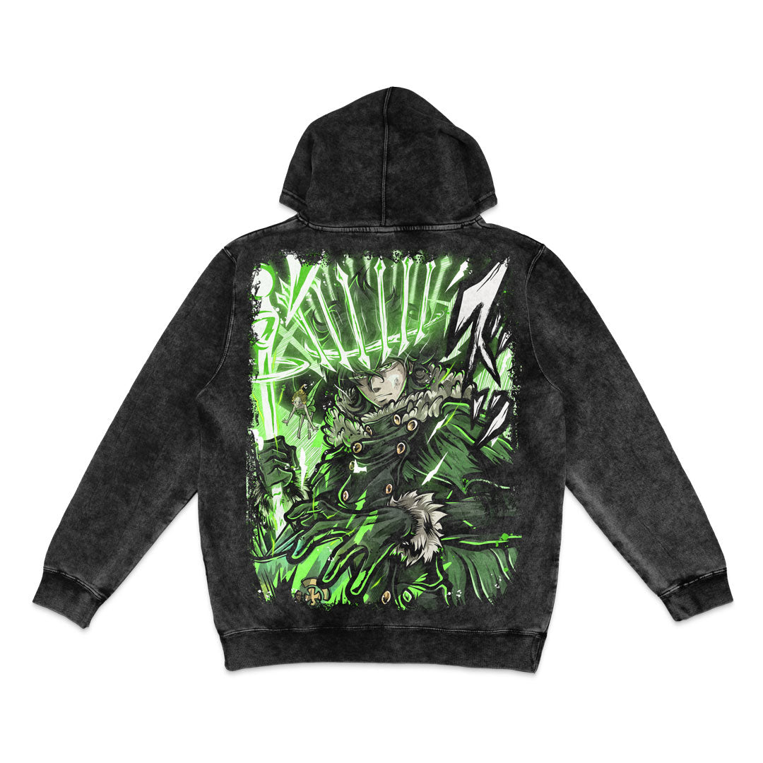 Spirit of Boreas Mineral Wash Hoodie - Black