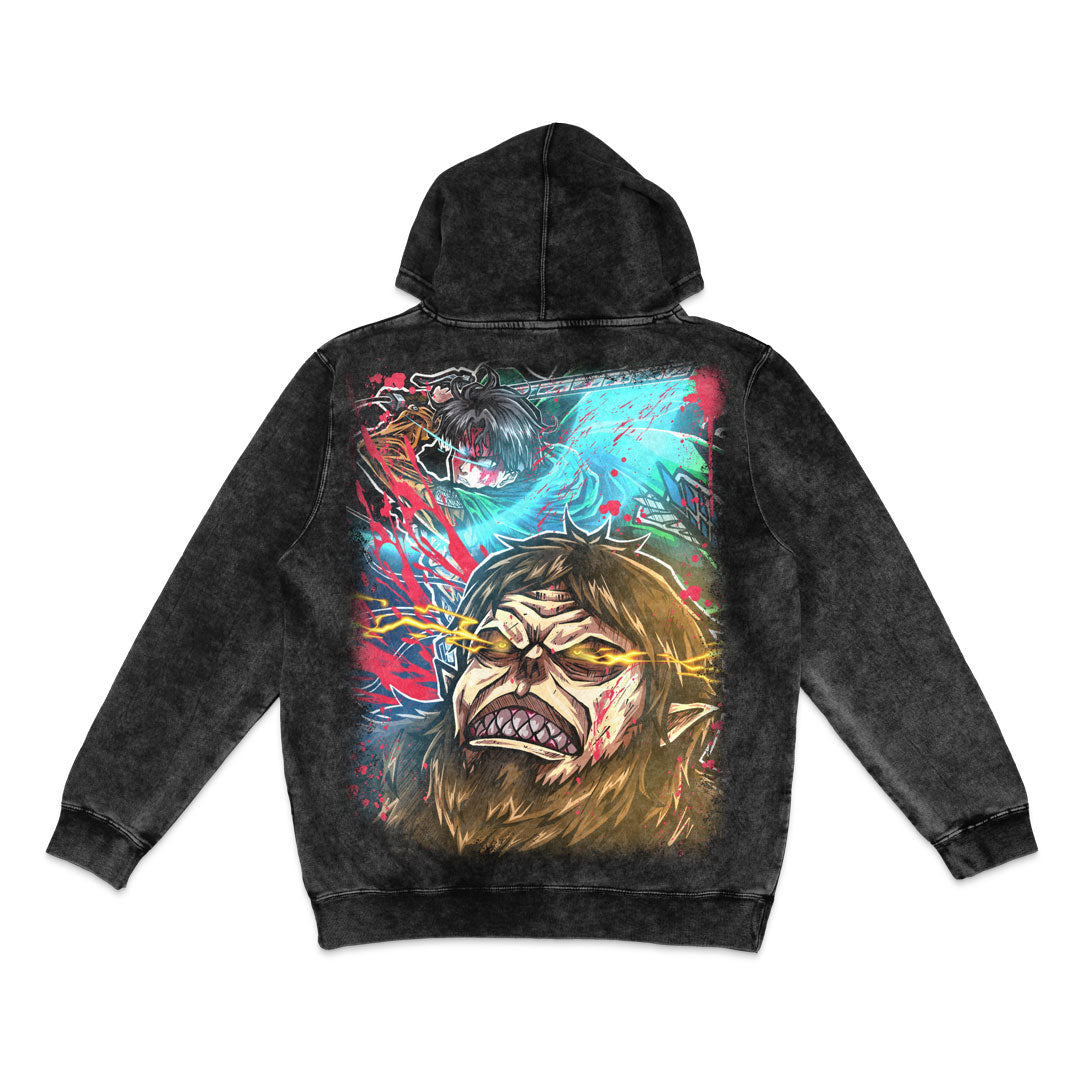 Brutal Reckoning Mineral Wash Hoodie - Black