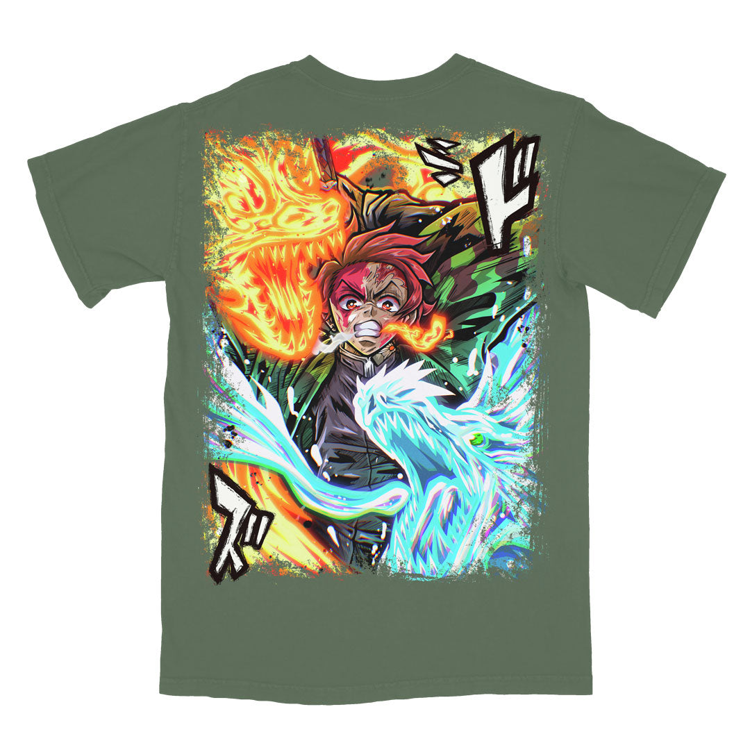 Burning Will Heavyweight Tee - Moss