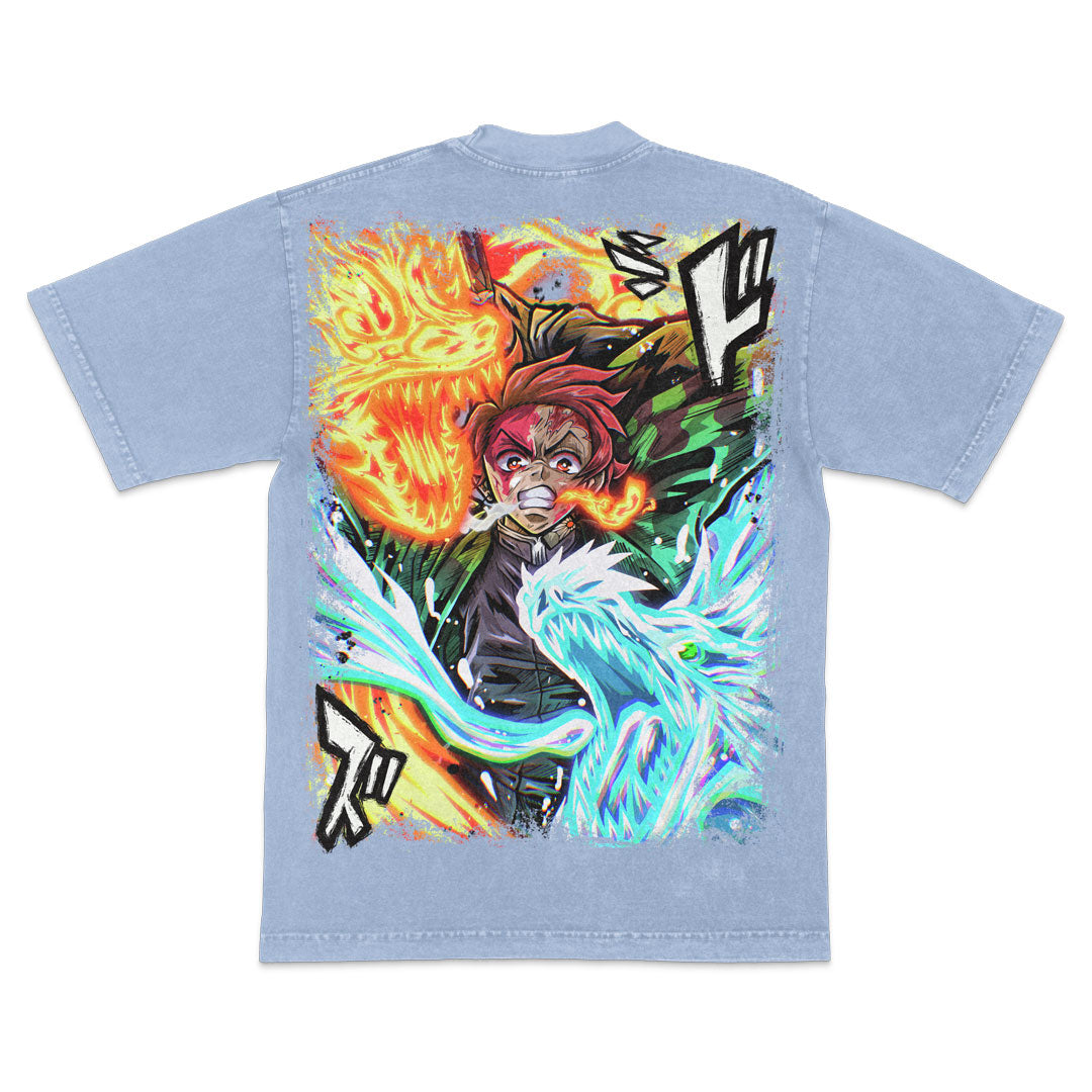 Burning Will Heavyweight Mineral Wash Tee - Arctic