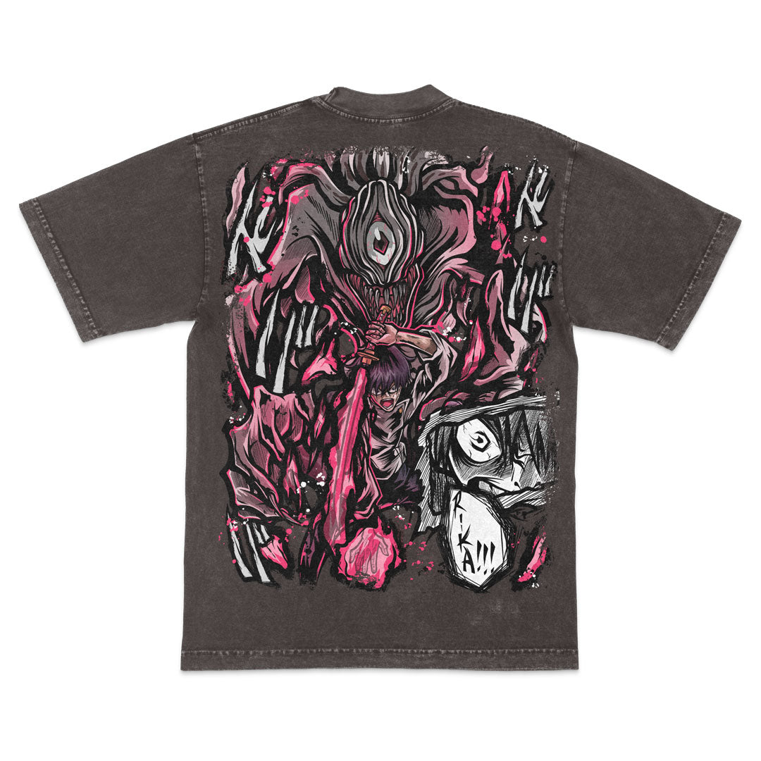 Cursed Love Heavyweight Mineral Wash Tee - Cocoa