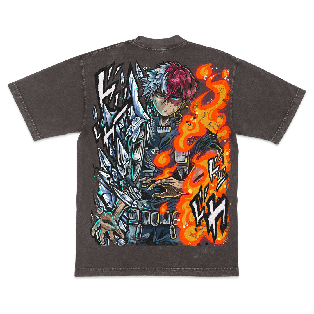 Half Cold / Half Hot Heavyweight Mineral Wash Tee - Cocoa