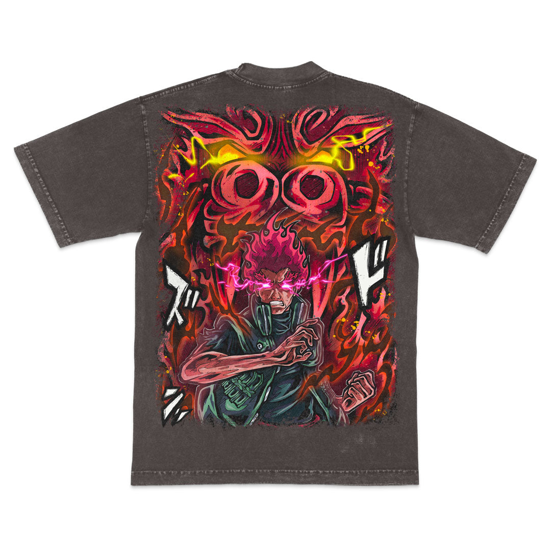 Blood Aura Heavyweight Mineral Wash Tee - Cocoa