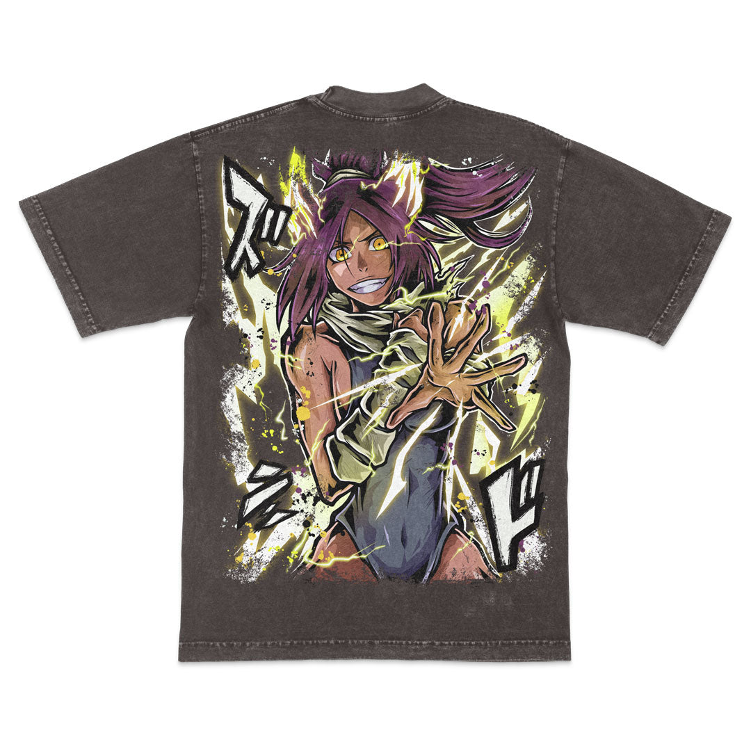 Flash Goddess Heavyweight Mineral Wash Tee - Cocoa