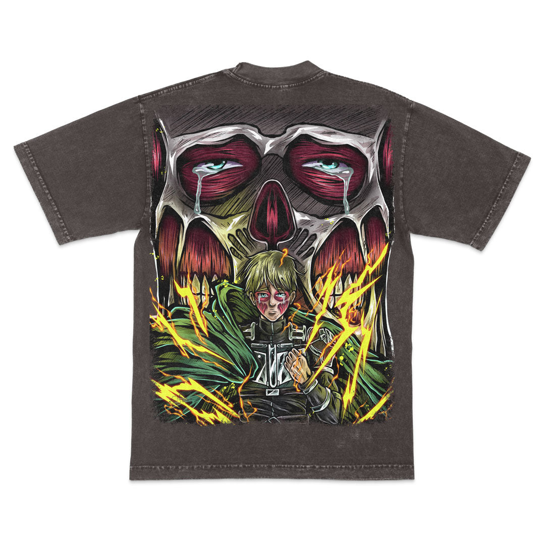 Heavy Burden Heavyweight Mineral Wash Tee - Cocoa