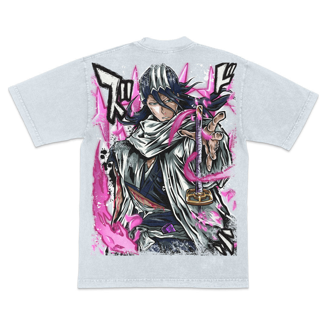Senbonzakura Heavyweight Mineral Wash Tee - Ice Grey