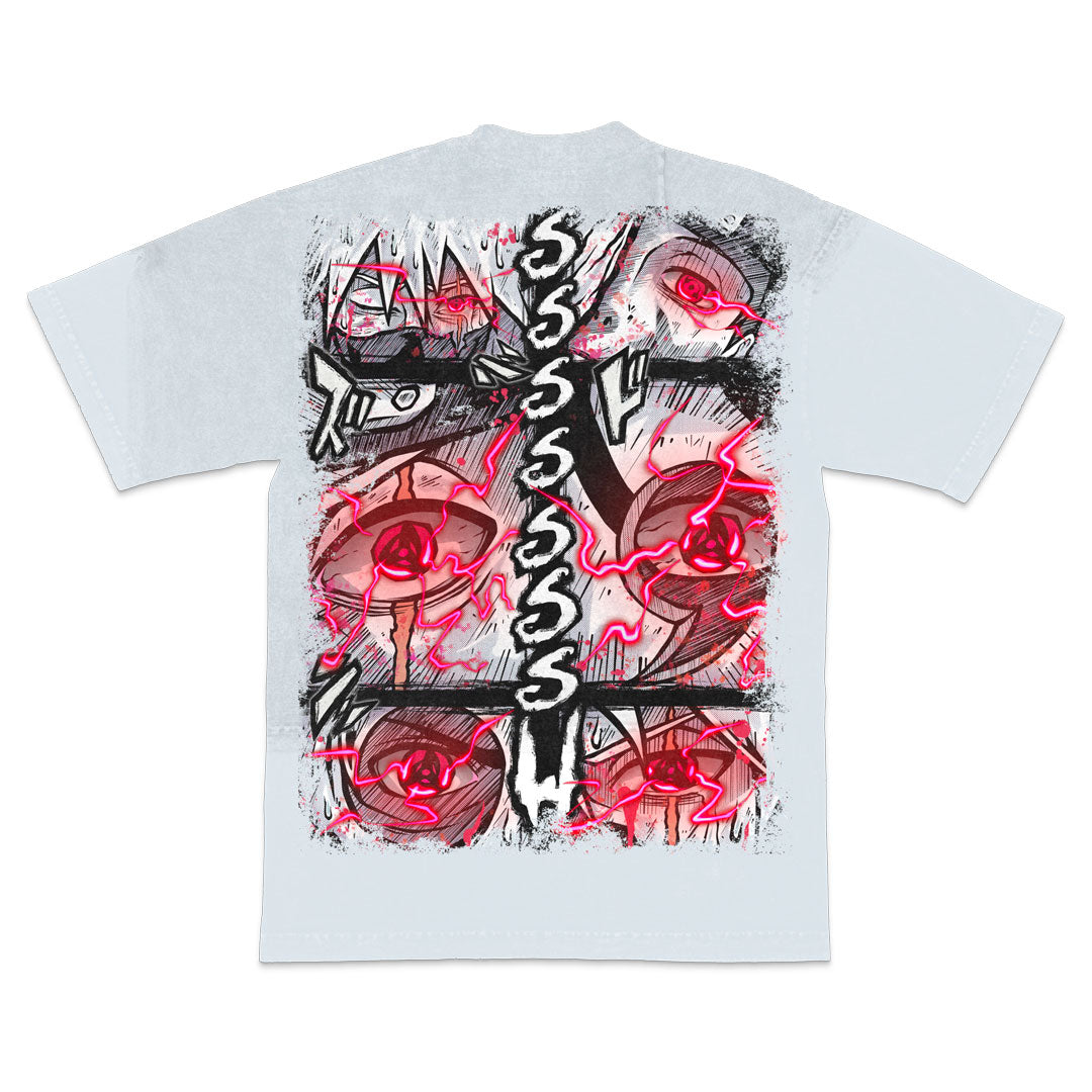 Mirrored Malice Heavyweight Mineral Wash Tee - Ice Grey