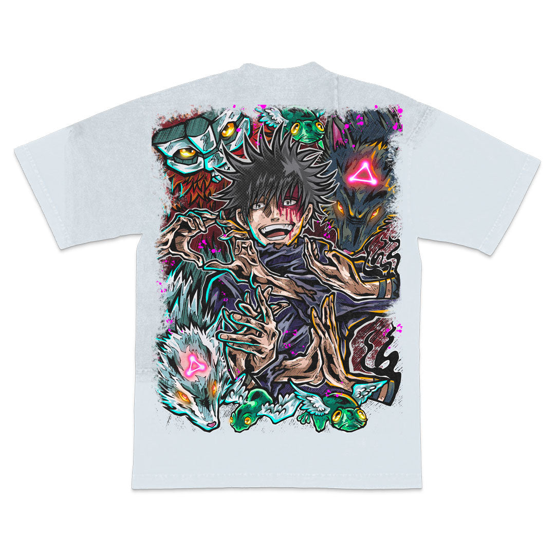 Skikigami Shaman Heavyweight Mineral Wash Tee - Ice Grey