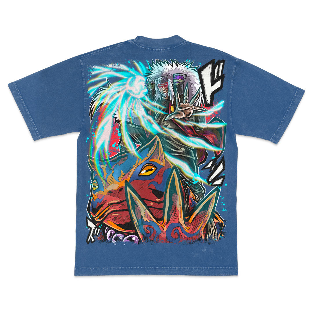 Toad Sage Heavyweight Mineral Wash Tee - Indigo