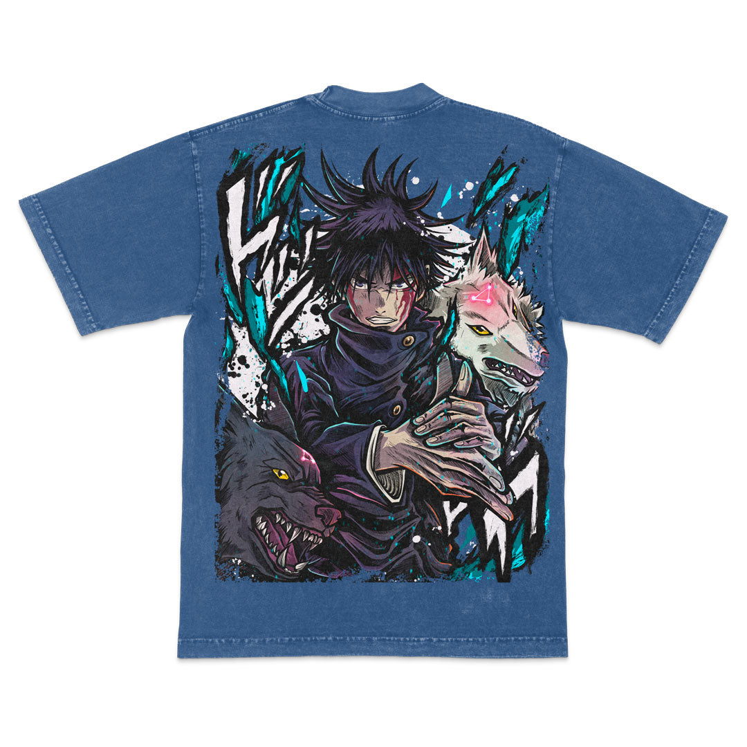 Divine Dogs Heavyweight Mineral Wash Tee - Indigo