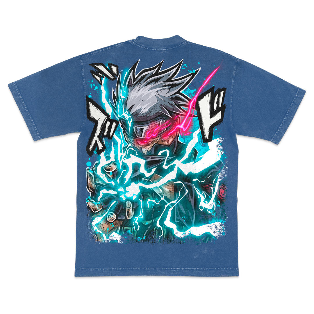 Storm's Chosen Heavyweight Mineral Wash Tee - Indigo