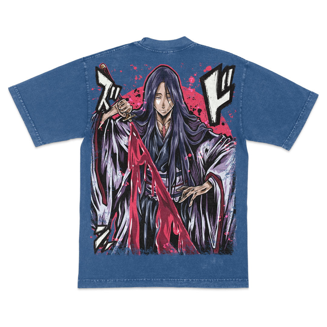 Death Sword Heavyweight Mineral Wash Tee - Indigo