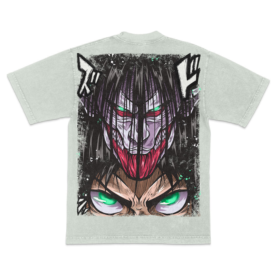 Final Roar Heavyweight Mineral Wash Tee - Limestone