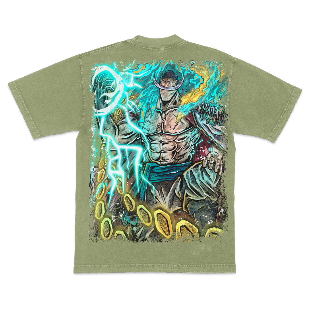 Whitebeard Heavyweight Mineral Wash Tee - Matcha