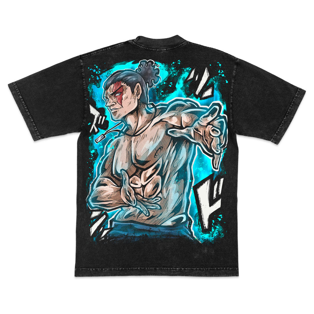 Brotherly Brawler Heavyweight Mineral Wash Tee - Black