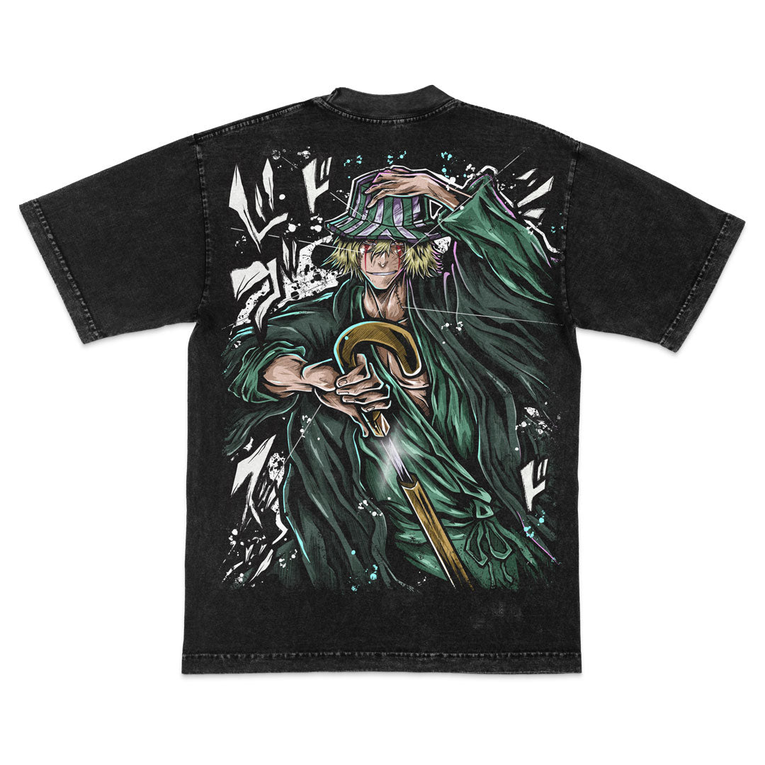 Hat and Sandals Heavyweight Mineral Wash Tee - Black