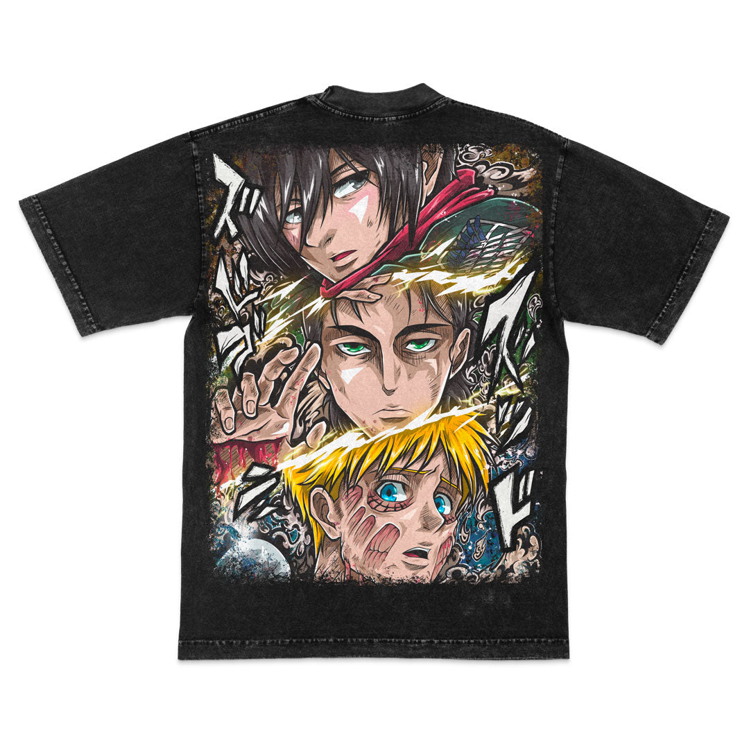 Freedom Fighters Heavyweight Mineral Wash Tee - Black