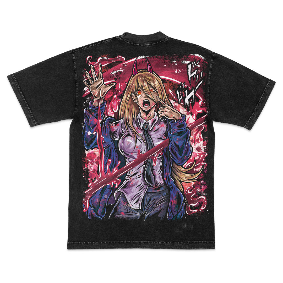 Blood Fiend Heavyweight Mineral Wash Tee - Black