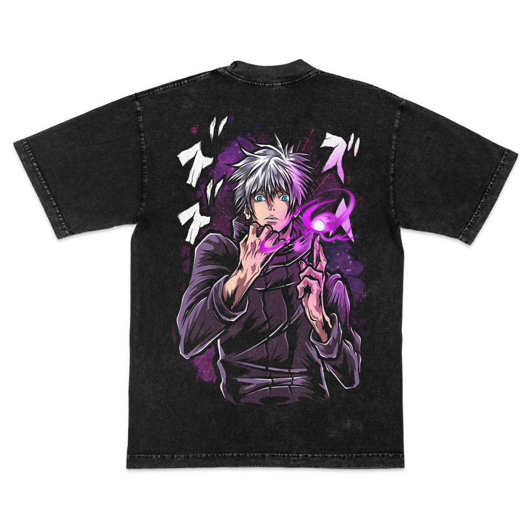 Unlimited Void Heavyweight Mineral Wash Tee - Black