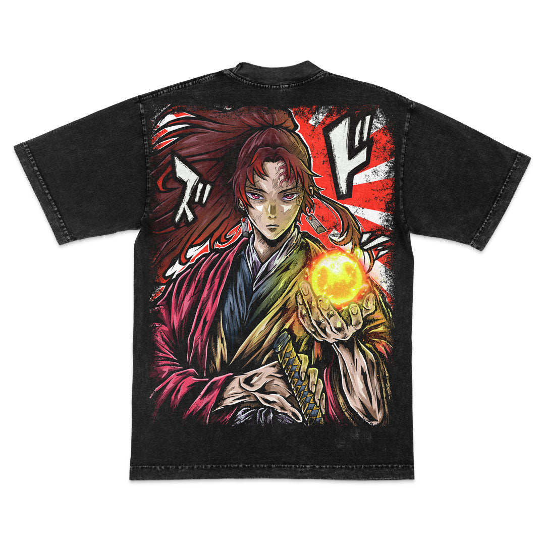 Sun God Heavyweight Mineral Wash Tee - Black