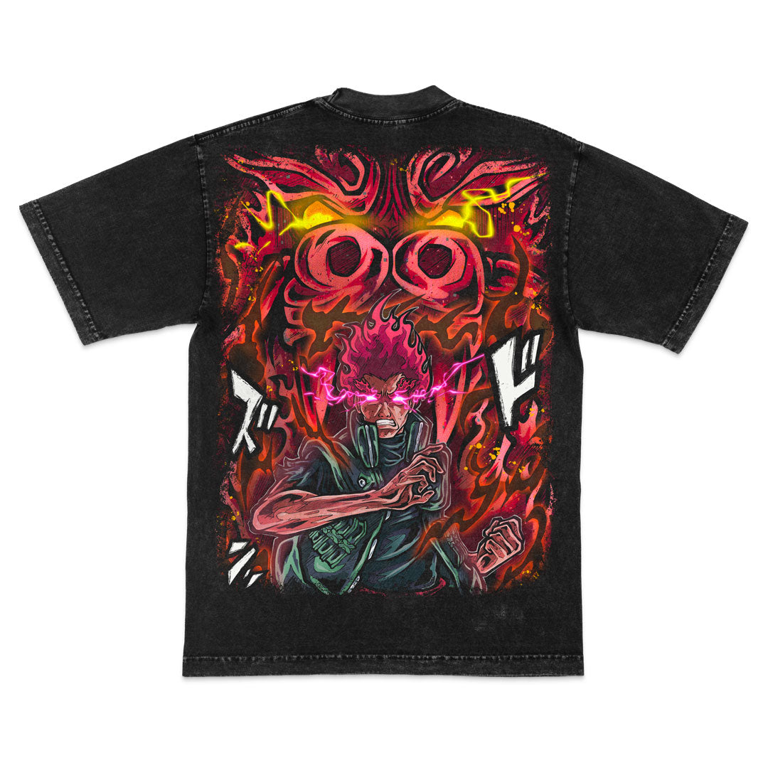 Blood Aura Heavyweight Mineral Wash Tee - Black